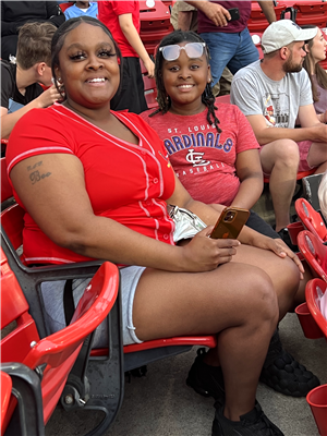 Armstrong Student at Cardinals Game